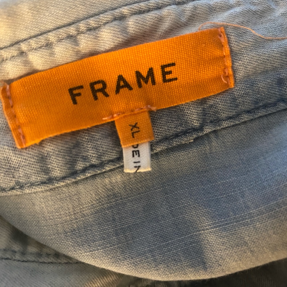 Ben Gorham x FRAME Western Denim Shirt Size XL